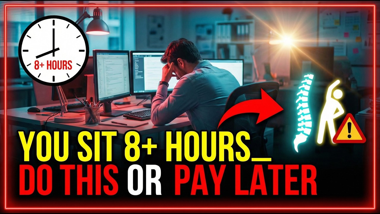 You Sit 8+ Hours  Do THIS or Pay Later