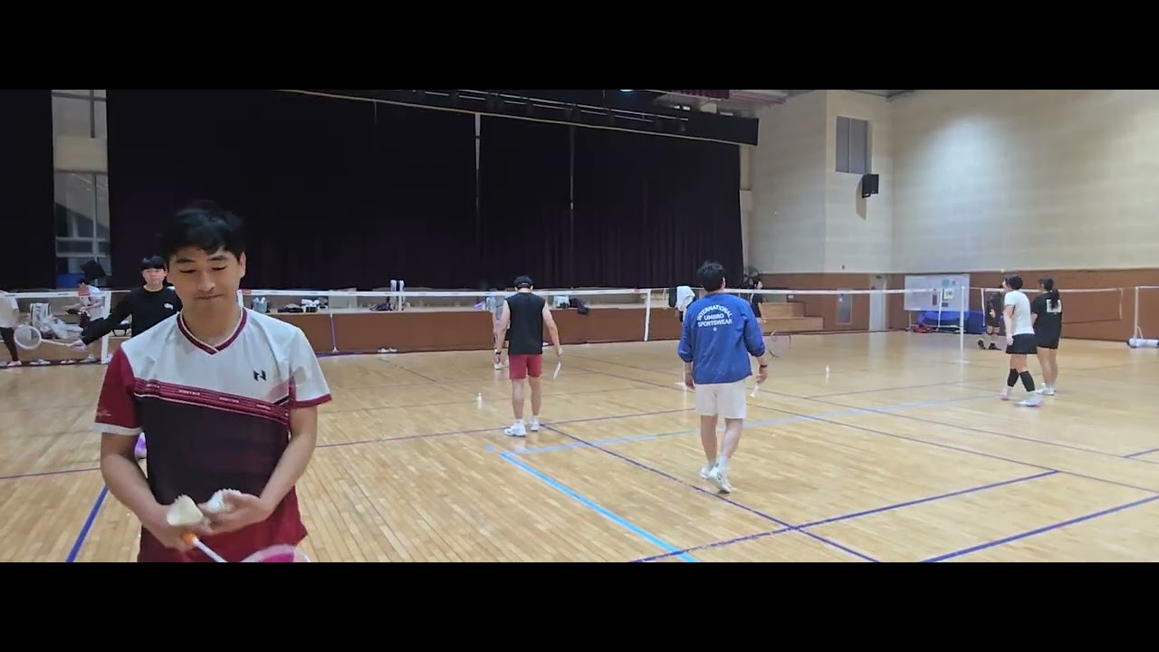 술이 안깬다. 둘다 상태 메롱 #배드민턴 #민턴 