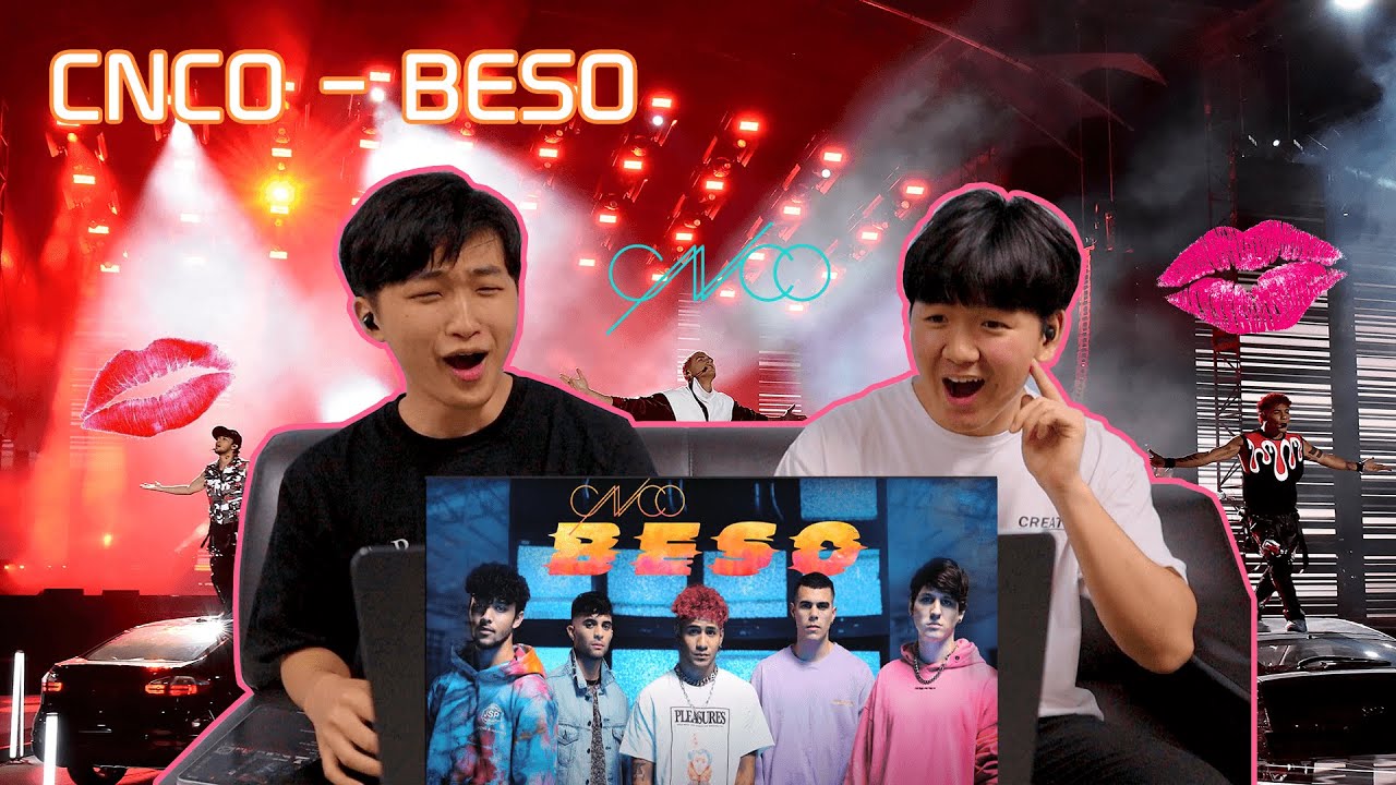 MV Reaccion!! CNCO -BESO (Official Video)  (Reaccion del Coreano)
