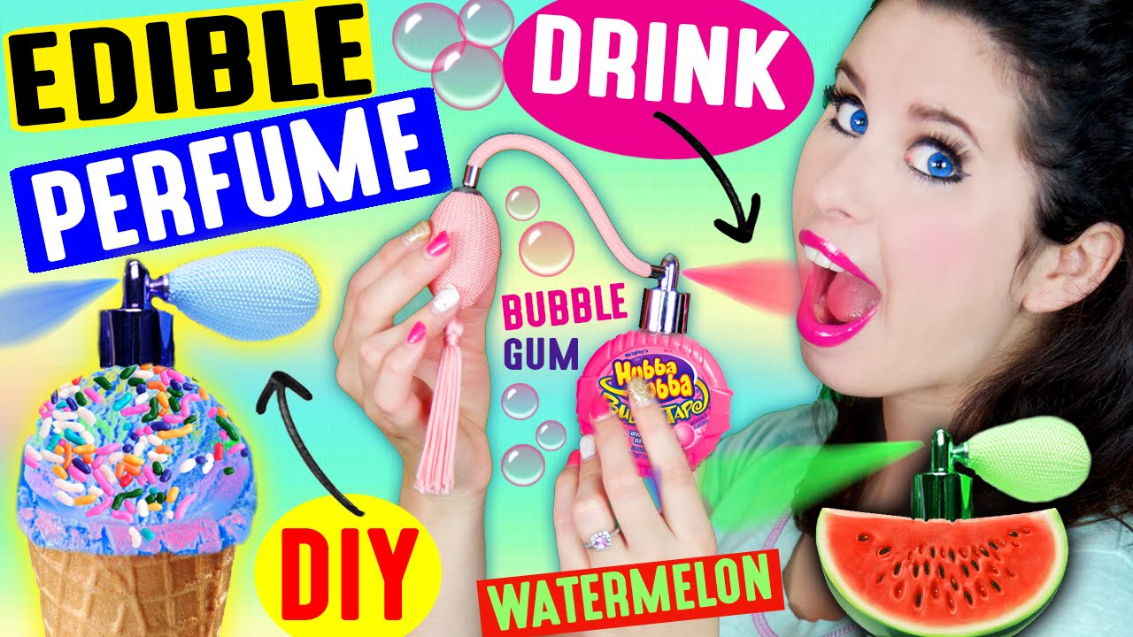 DIY EDIBLE PERFUME | Spray In Your Mouth | Drink Fragrance | Lickable & Kissable Body Splash!