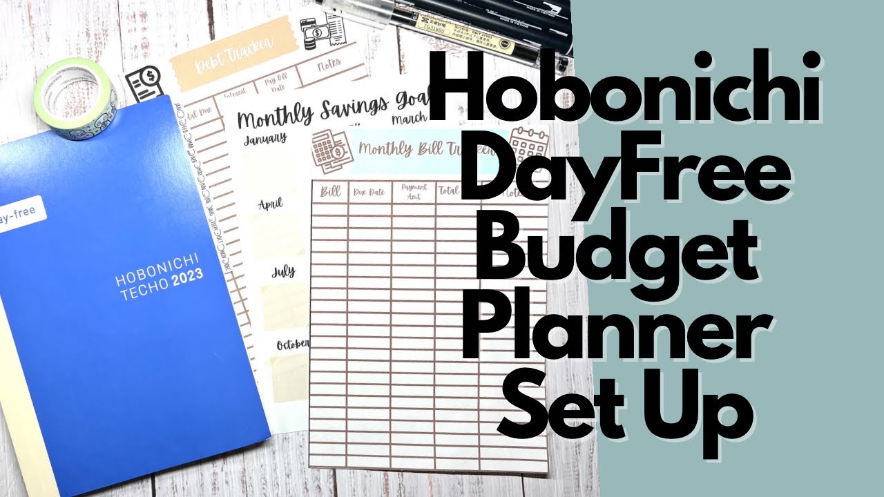 PLANNING LIFE WITH ERIN | Budget Planner Set Up | Hobonichi Day Free