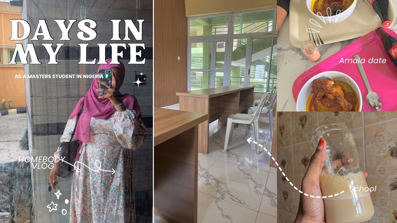 Life of a Master's Student in Nigeria 🇳🇬🌸| homebody, school, days in my life, home meals VLOG