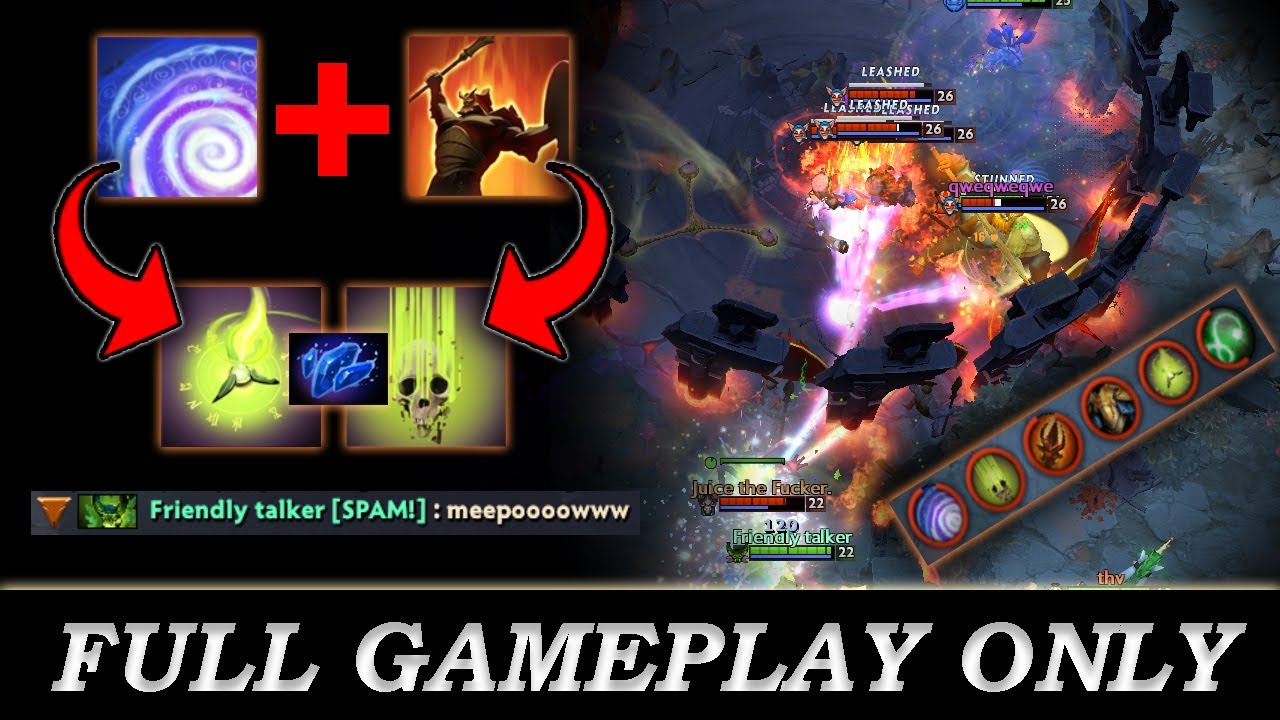 Meepo vs Dream Coil, Arena, and Life Drain Aghanim Shard - Full Gameplay Meepo #161