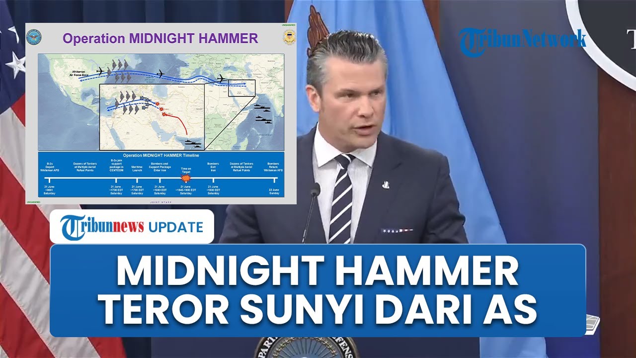 Operasi 'Midnight Hammer' Teror Sunyi dari Langit AS demi Serang 3 Fasilitas Nuklir Milik Iran