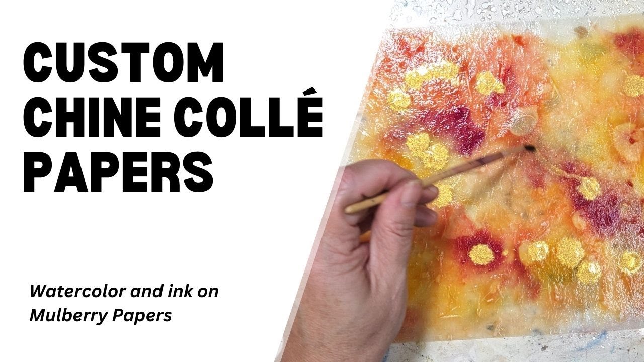 Transform Thin Paper Into Custom Art Surfaces | Chine Collé Tutorial