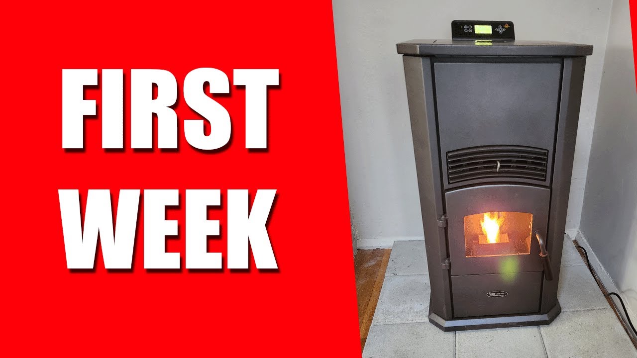 First Week Of Owning a Wood burning Pellet Stove For Home Heating
