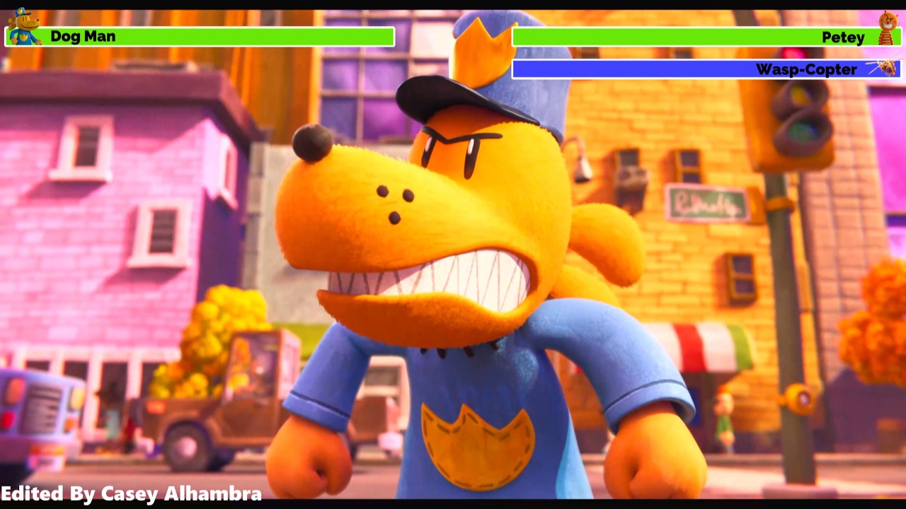 Dog Man (2025) Stealing Flippy Scene with healthbars
