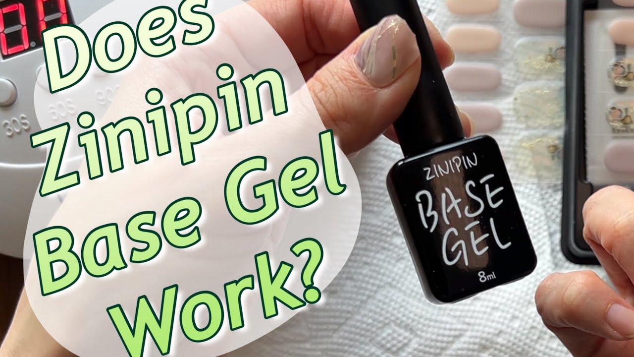 Zinipin Gel Nail Strips with Base Gel #zinipin