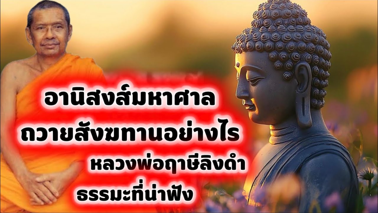 อานิสงส์มหาศาลถวายสังฆทานอย่างไร หลวงพ่อฤาษีลิงดำ ธรรมะที่น่าฟัง