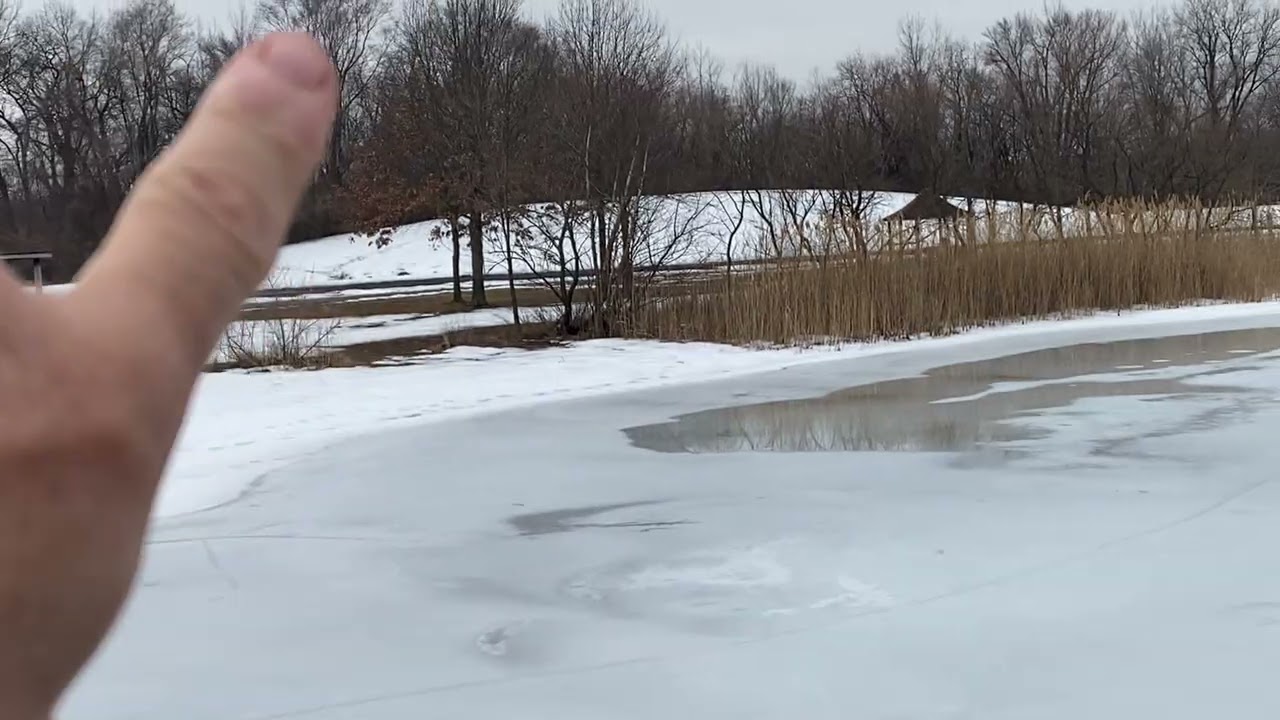 Levittown Pier  Melting Ice   Pennsylvania 