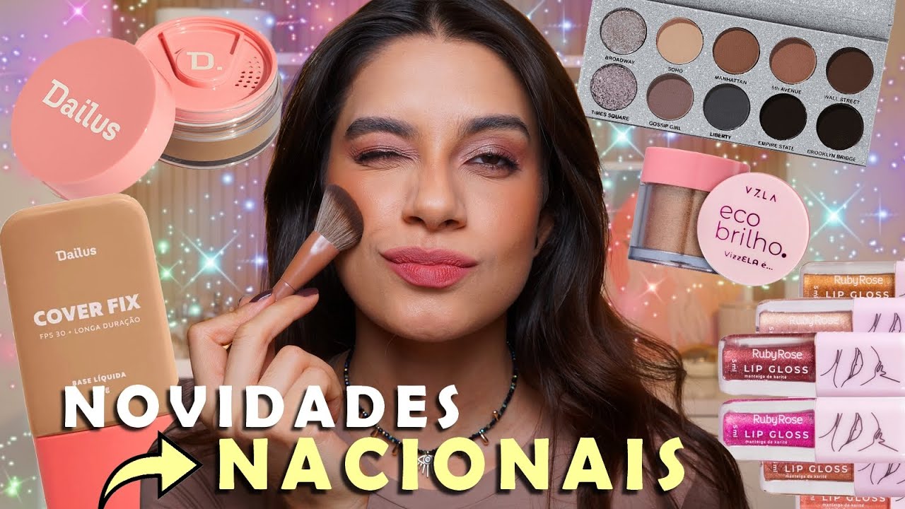 A NOVA BASE DE LONGA DURA&Ccedil;&Atilde;O da DAILUS, ECOBRILHO VIZZELA, LIP GLOSS da RUBY e mais!! ✨🎊