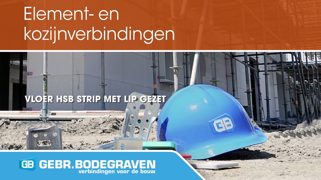 Vloer HSB strip met lip gezet