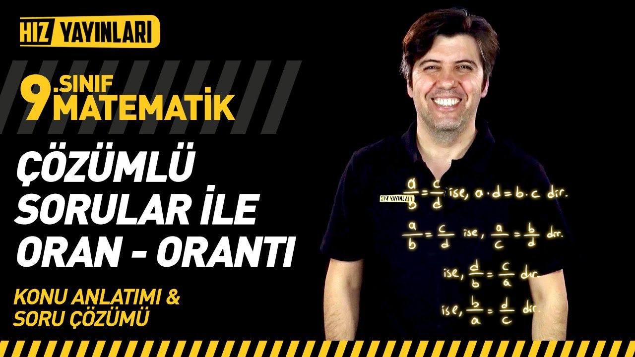 Oran - Orantı Konu Anlatımı, Soru Çözümü | Koray Gölbaşı ile 9. Sınıf Matematik #22