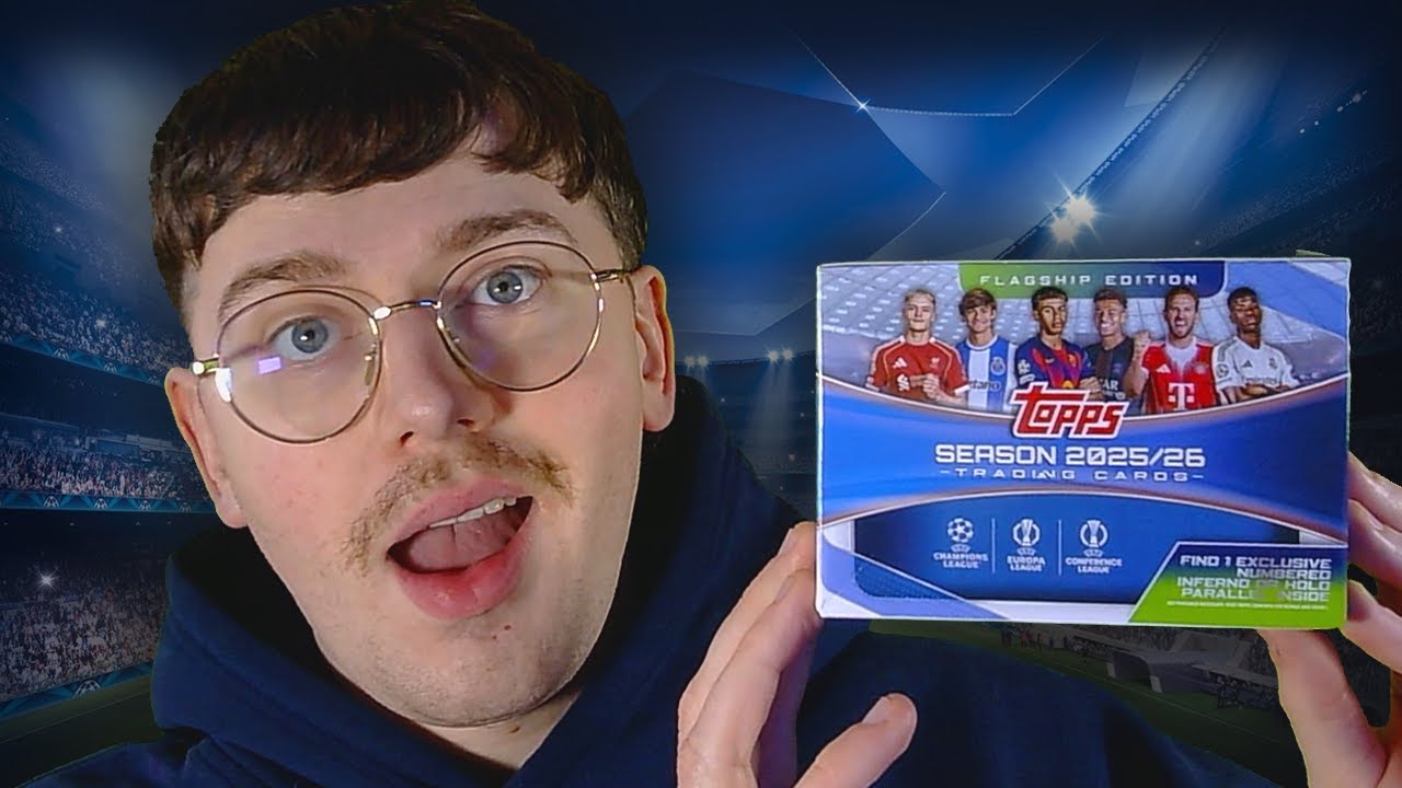 Opening the NEW Topps UEFA Club Competitions Cards Flagship 25/26 Value Box!