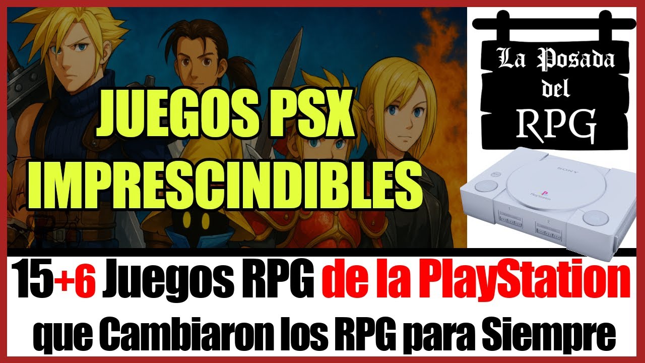 TOP 15: Los MEJORES RPG de PlayStation 1. Clásicos PS1. Joyas ocultas y obras maestras.