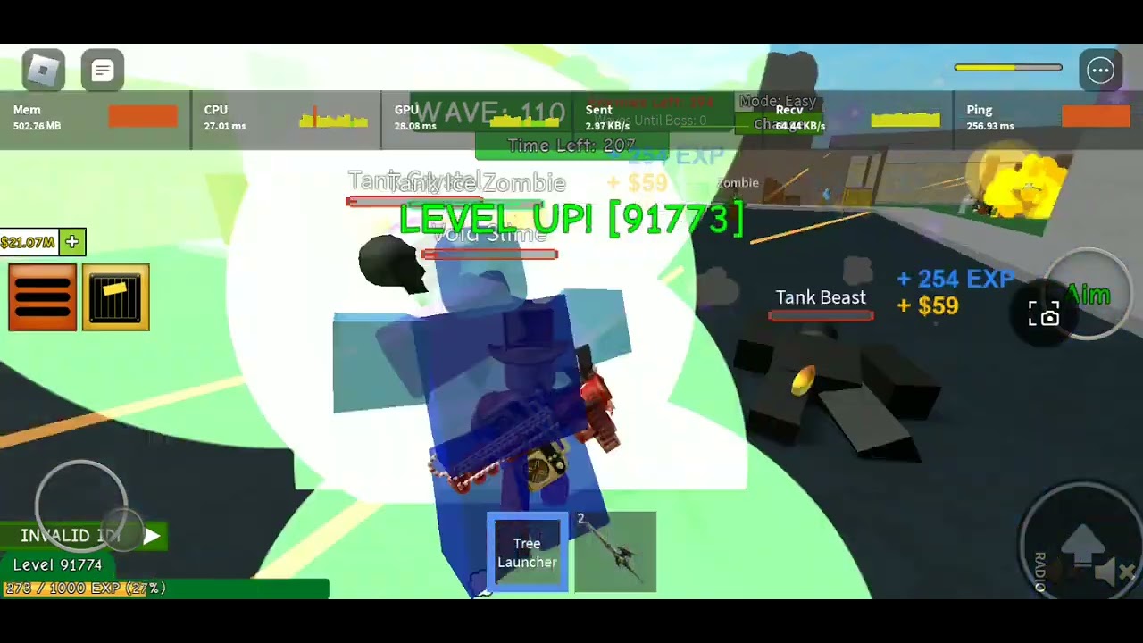 Farm Town Map + Wave 107-122 - Roblox Zombie Attack