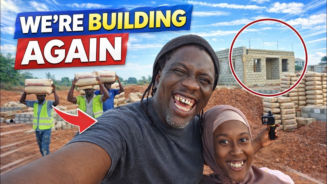 Только что прибыли материалы… Мы расширяем нашу небольшую площадку в Гамбии 🇬🇲