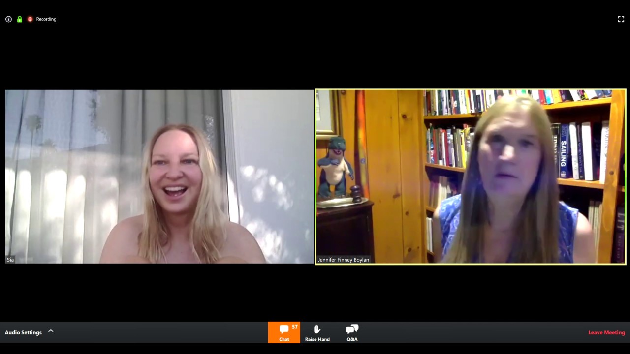 Sia live with Jennifer Finney Boylan on Zoom (04.21.2020)