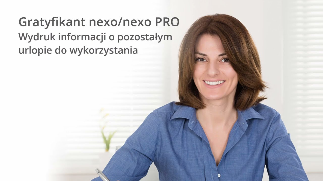 Gratyfikant nexo/nexo PRO - wydruk informacji o pozostałym urlopie do wykorzystania