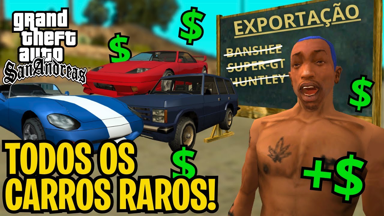 TODOS OS VEÍCULOS DE EXPORTAÇÃO do GTA SAN ANDREAS!
