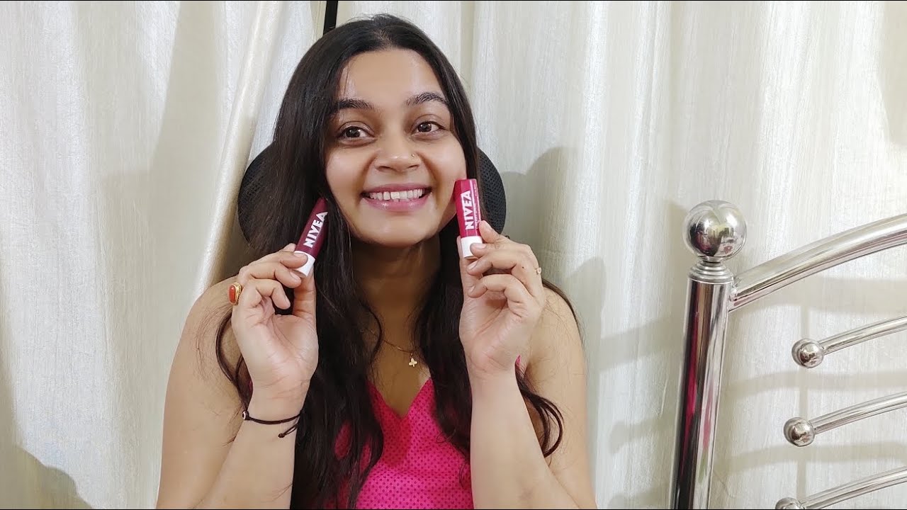 Nivea lip balm Berry shine and Cherry Shine review