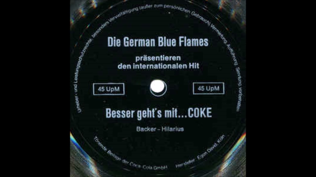 Die German Blue Flames  -  Besser geht´s mit Coke  1966