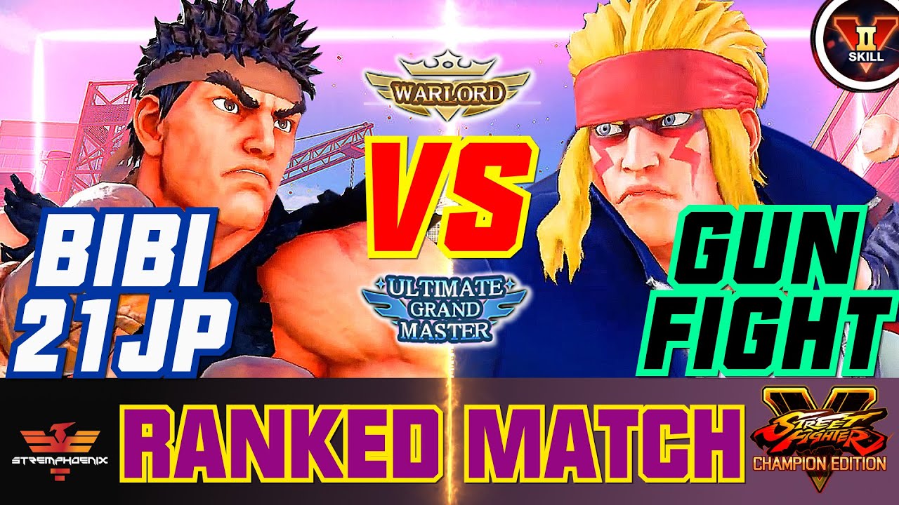SFV CE✨Alex [Gunfight] Vs Ryu [bibi21jp] | SF5✨Stremphoenix✨スト5
