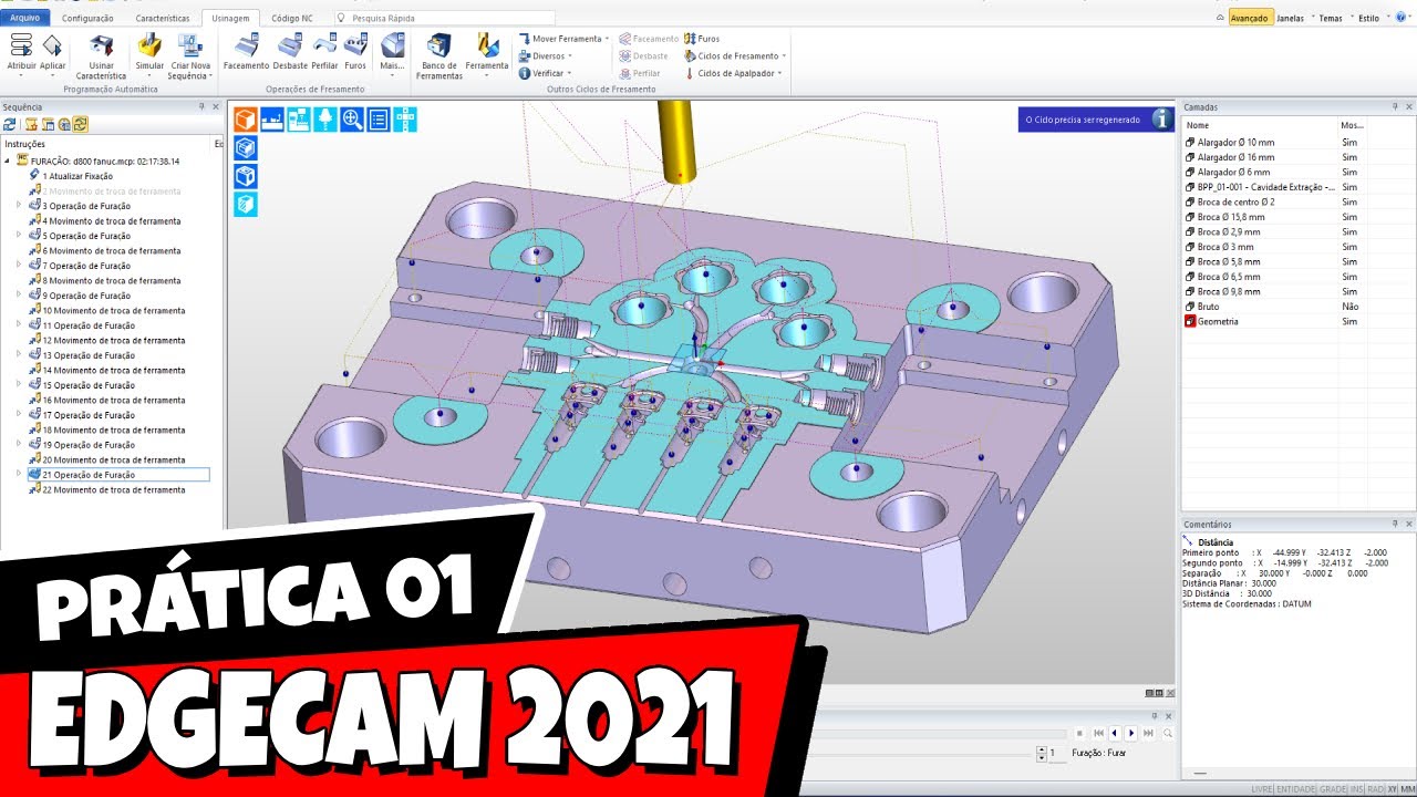 Curso Fresamento EdgeCam 2021 - Programando na PRÁTICA pt. 01