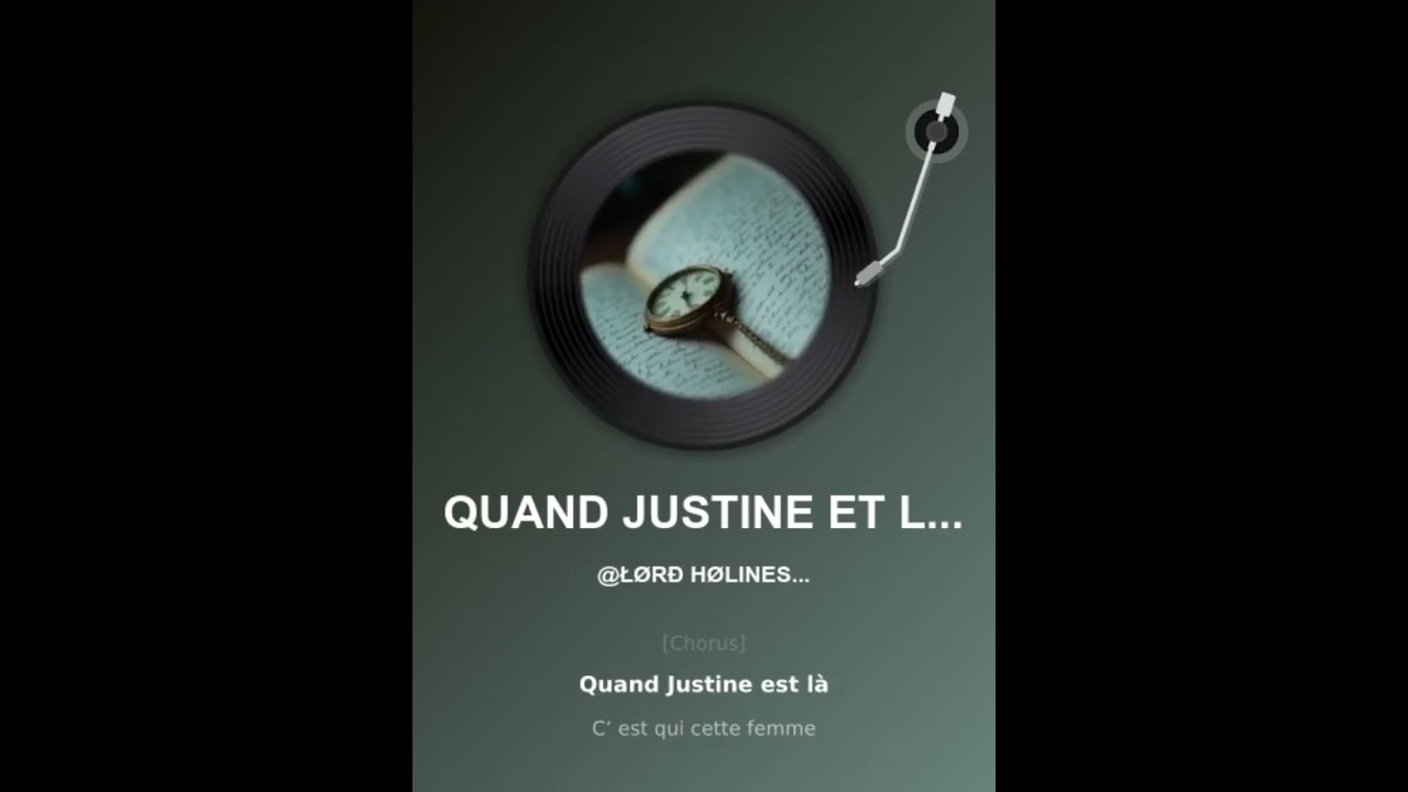 LORD HOLINESS : QUAND JUSTINE ET LA 