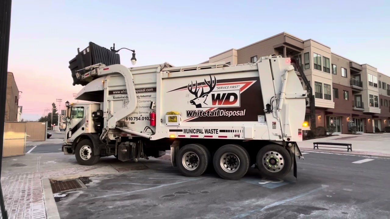 Whitetail Disposal Mack Mru front loader compilation ￼￼