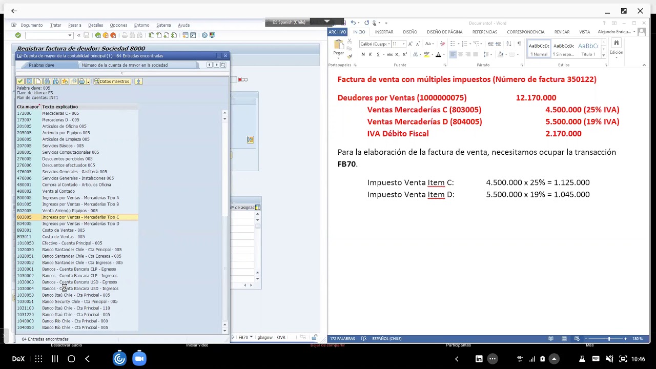 FB70 y F-28 - Parte 03 - Facturas Venta con varias cuentas - Facturas Venta con más de 1 impuesto