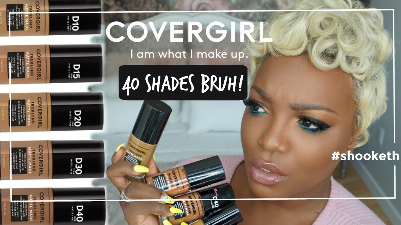TRANSFER PROOF FOUNDATION?!!! New COVERGIRL Tru Blend #Matte Made Foundation Review + Wear Test