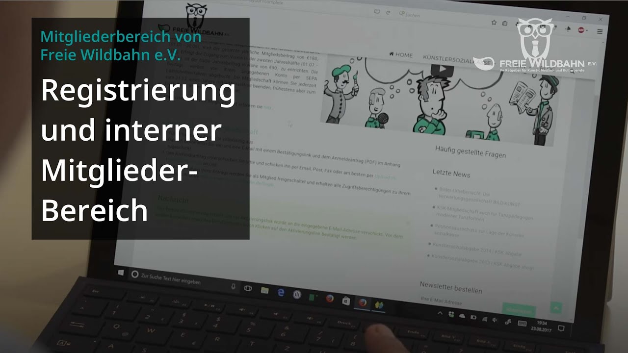 Freie Wildbahn e.V. &ndash; Registrierung und interner Mitgliederbereich