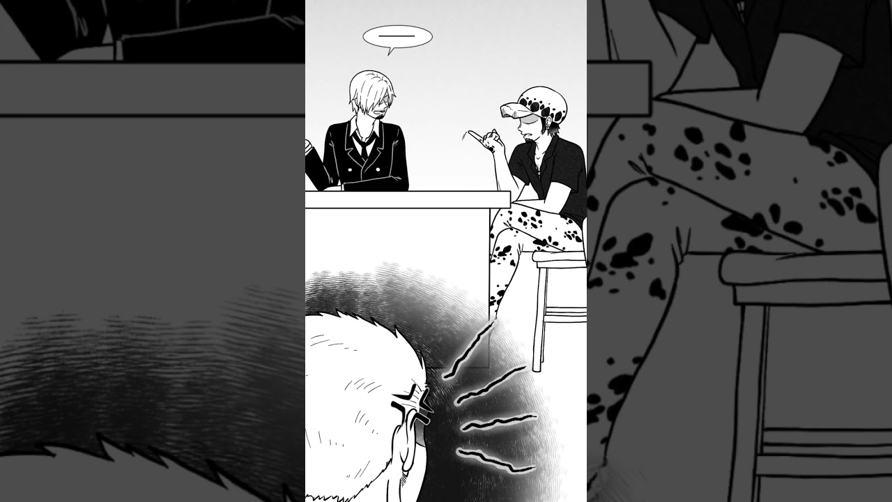 Full Jealous Lawlu and Zosan Animation #onepiece #luffy #monkeydluffy #trafalgarlaw #zoro