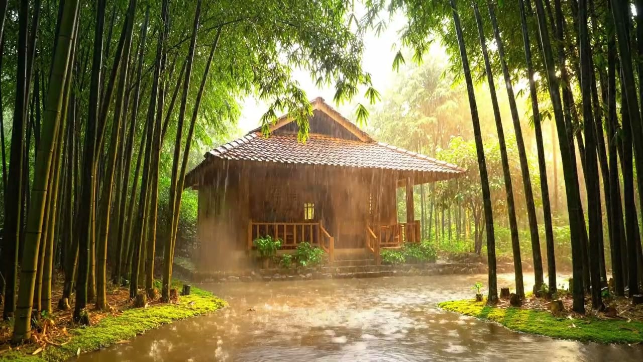 Rain Sound ASMRㅣUltimate Rain Sleep Countryside House Vegetation