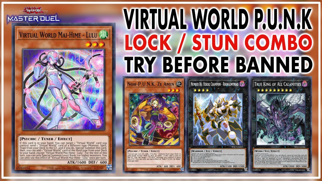 VIRTUAL WORLD ft P.U.N.K. | Lock / Stun Combo Using RHONGOMYNIAD & VFD | Yu-Gi-Oh! Master Duel