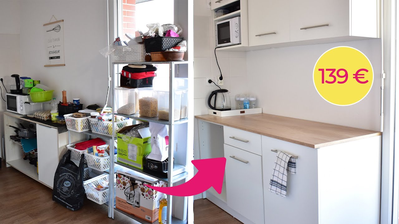 CUISINE MAKEOVER | J'INSTALLE MA CUISINE DE 139 EUROS | ESTHER ANGORA