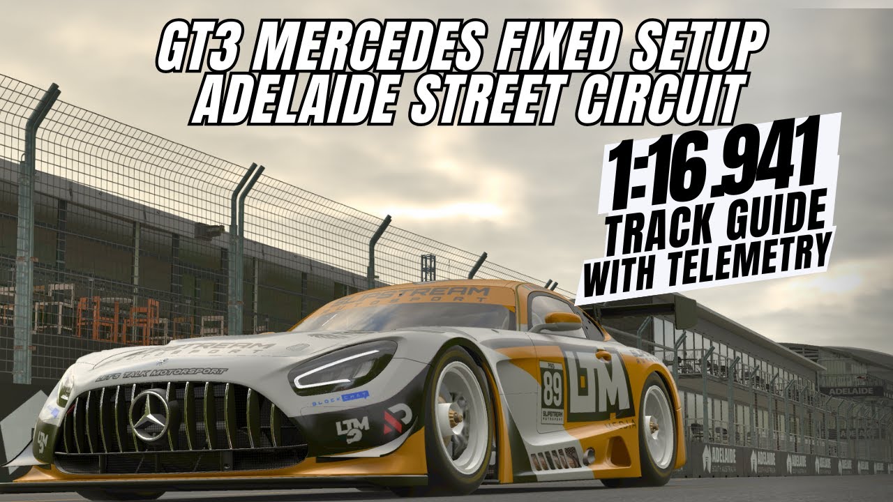 iRacing Adelaide Street Circuit Mercedes GT3 