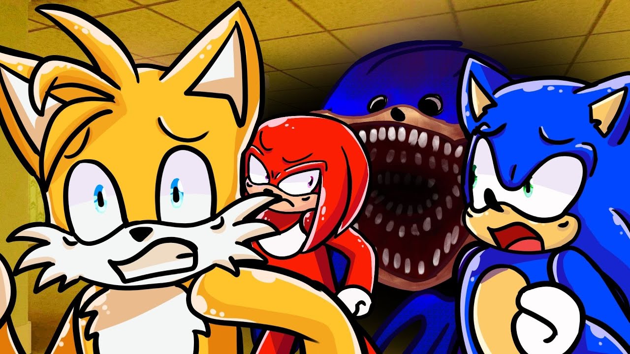 Shin Sonic PRENDEU Sonic e Tails nas BACKROOMS do Roblox