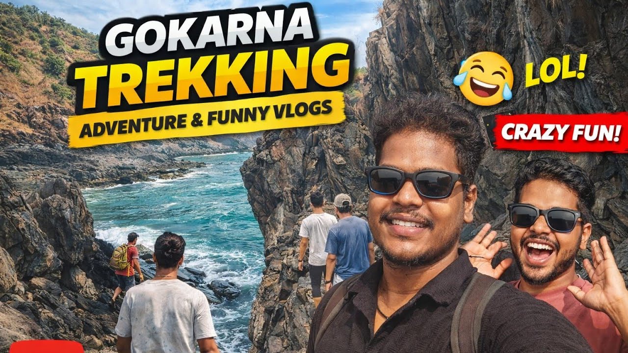 Hidden Gokarna Trek Route 🌊 | Adventure + Comedy Vlog