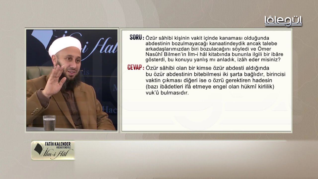 56-Özür sâhibi bir kişinin vakit içinde kanaması olursa abdesti bozulur mu?