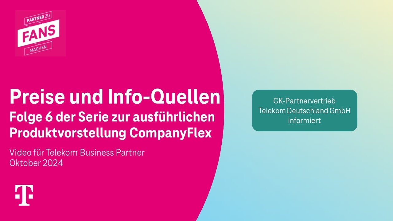 Folge 6: Preise und Info-Quellen | Serie Produktvorstellung CompanyFlex