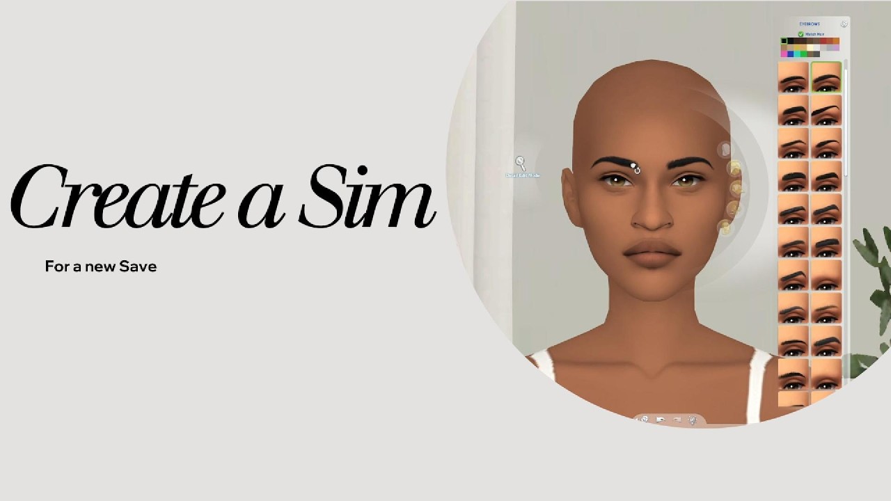 Create Sims - for my new save file