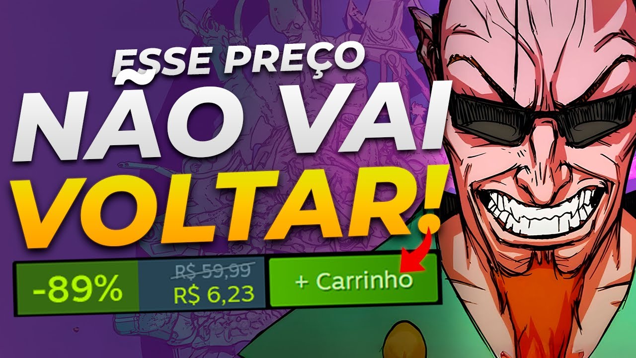 ⚠️ALERTA! Jogo GRANDE por APENAS R$6,23 (Estoque LIMITADO) + Promos HISTÓRICAS Steam e Jogo Grátis