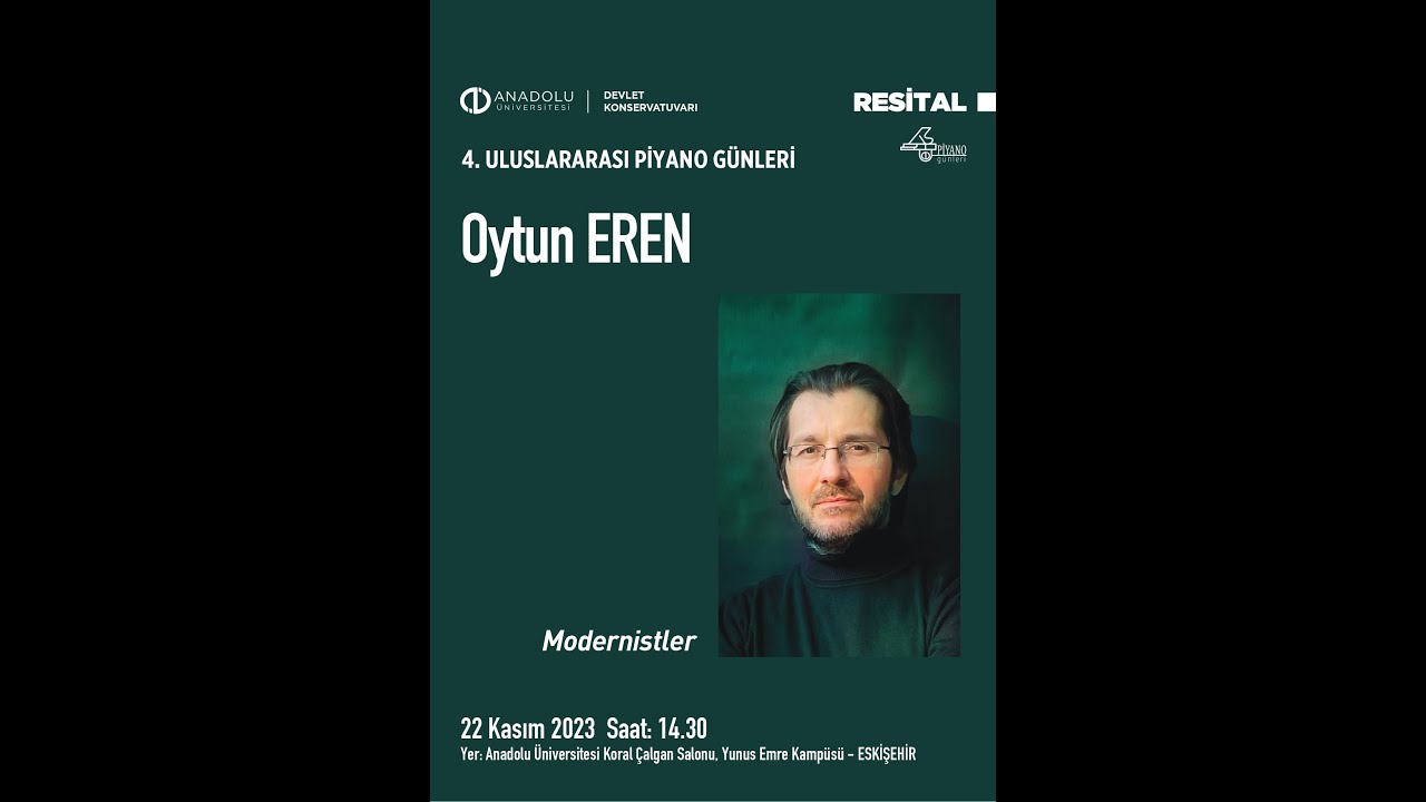 4. Uluslararası Piyano Günleri Oytun Eren Resital