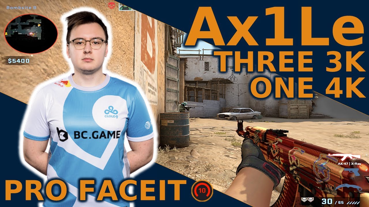 Ax1Le TAPS HEADS on FACEIT 🔥 44KILLS - CSGO POV Highlights