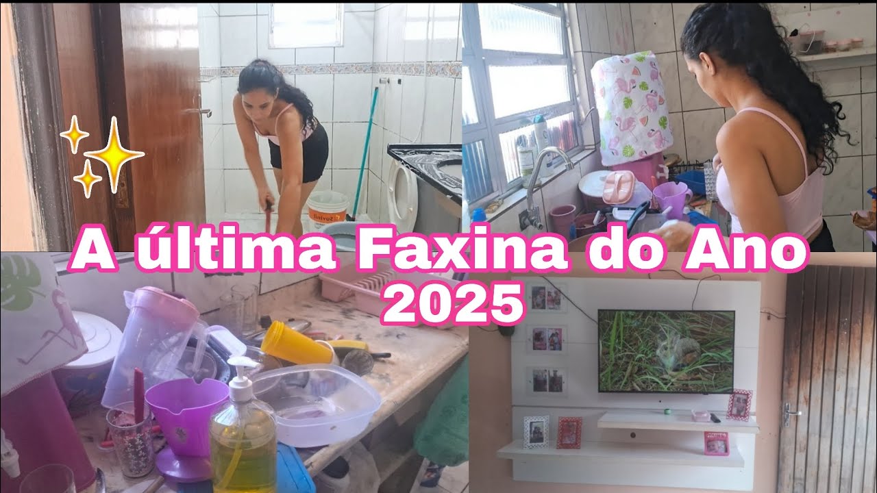 A ÚLTIMA FAXINA DO ANO 2025//CONSEGUI LIMPAR MINHA CASINHA 🙏🏠