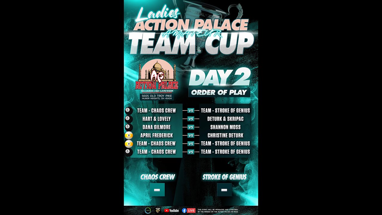 LADIES ACTION PALACE AMATEUR TEAM CUP - DAY TWO