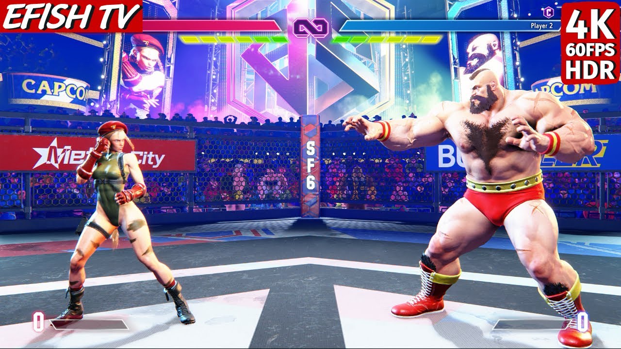 Cammy vs Zangief (Hardest AI) - Street Fighter 6 | 4K 60FPS HDR