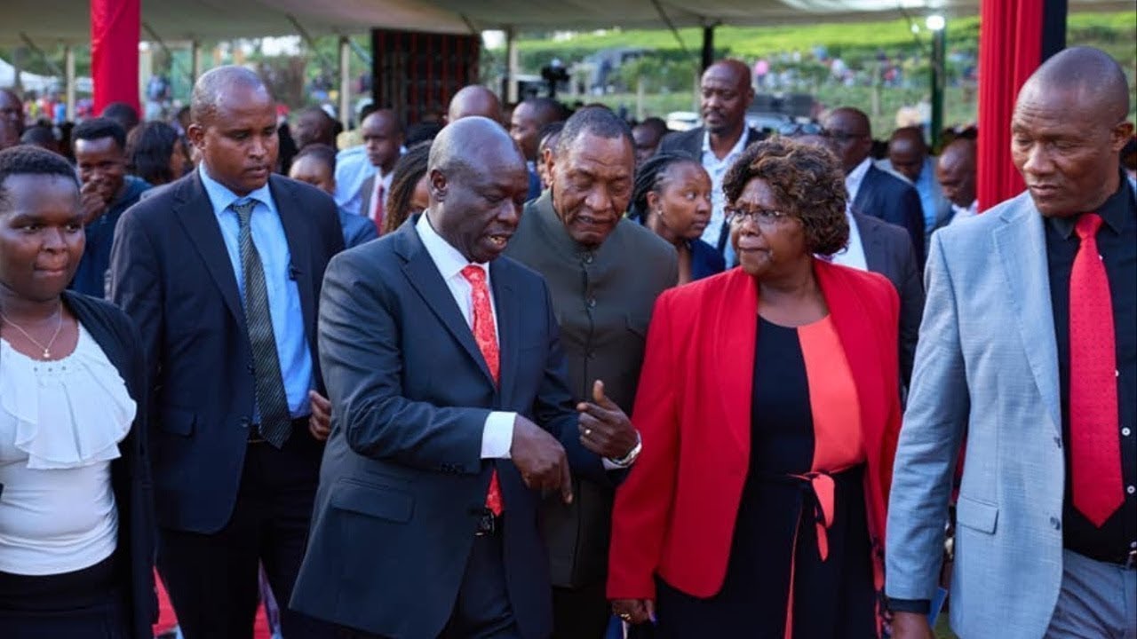 Drama!Former Dp Gachagua and his troops attends burial of Mzee William Nderitu Kinyua in Laikipia!!!